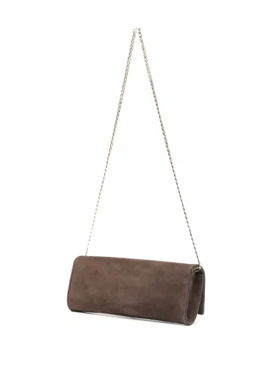 Castagna Chain-strap Shoulder Bag In Brown