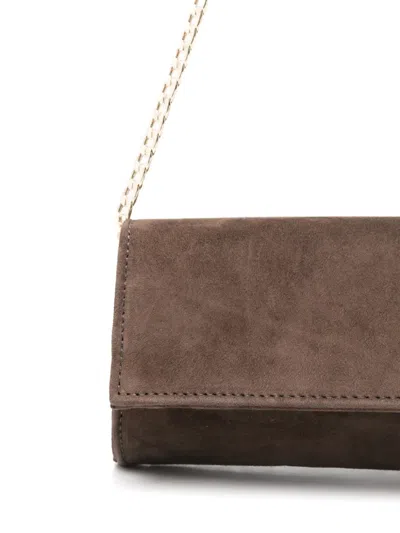 Castagna Chain-strap Shoulder Bag In Brown
