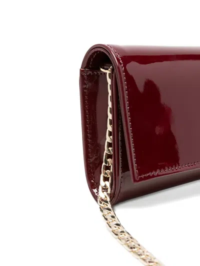 Castagna Chain Shoulder Bag In Red