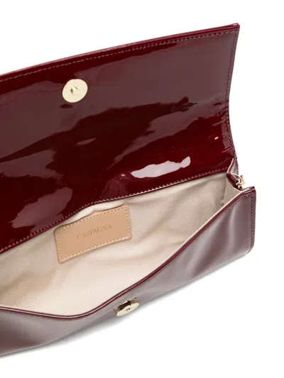 Castagna Chain Shoulder Bag In Red