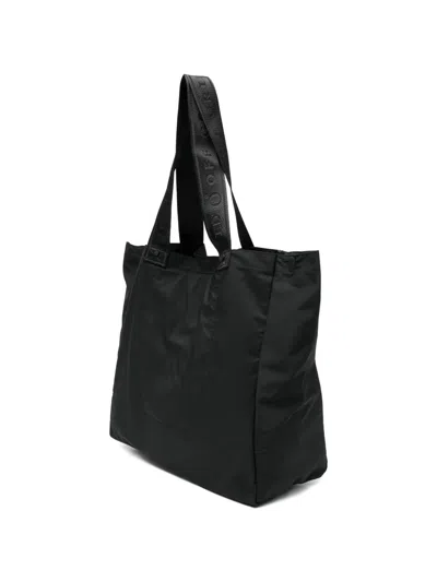 Off Grid Logo Strap Shoulder Bag In Black