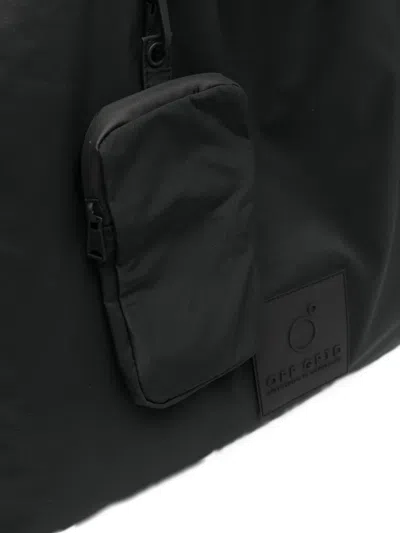 Off Grid Logo Strap Shoulder Bag In Black