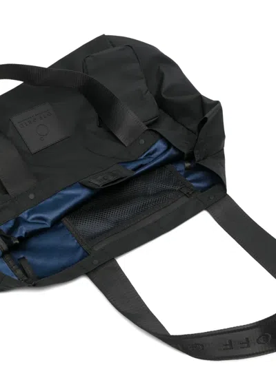 Off Grid Logo Strap Shoulder Bag In Black