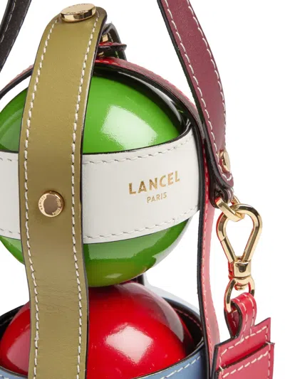 Lancel Leather Petanque Set In Multi