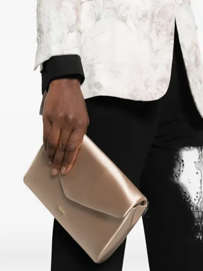 Max Mara Envelope Shoulder Bag In Neutral