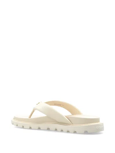 Coach Brynn Thong Sandals Chalk In White