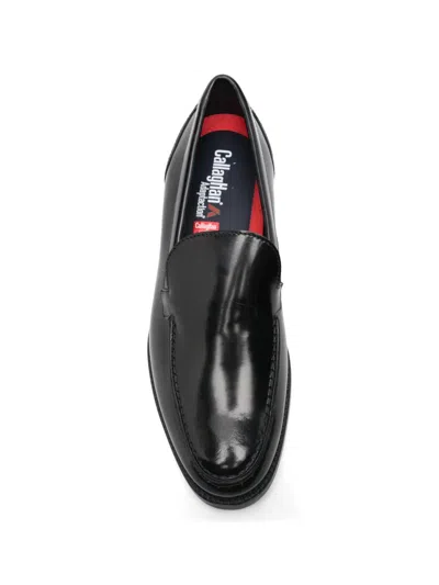 Callaghan Brian Leather Loafers In Blue