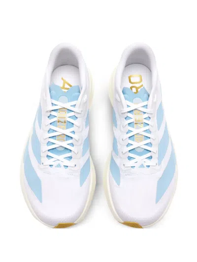 Adidas Originals Womens Adidas Adizero Evo Sl In Ftwr White/clear Blue/matte Gold