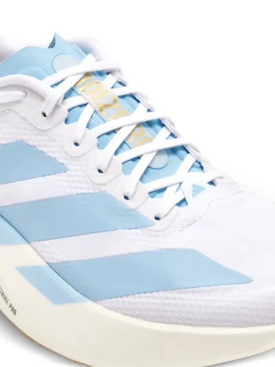 Adidas Originals Womens Adidas Adizero Evo Sl In Ftwr White/clear Blue/matte Gold