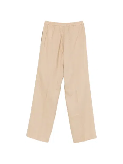 Manuel Ritz Button Trousers In Brown