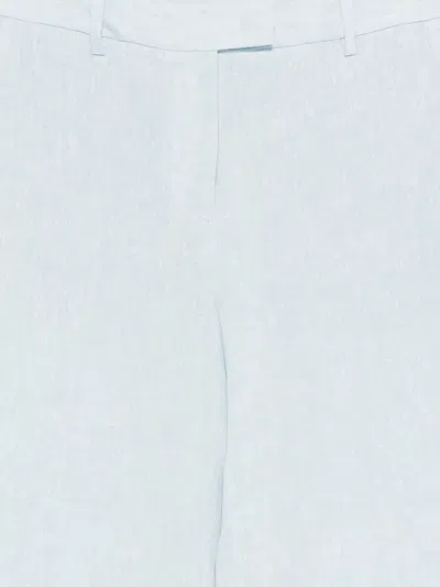 Manuel Ritz Flat-front Trousers In Blue