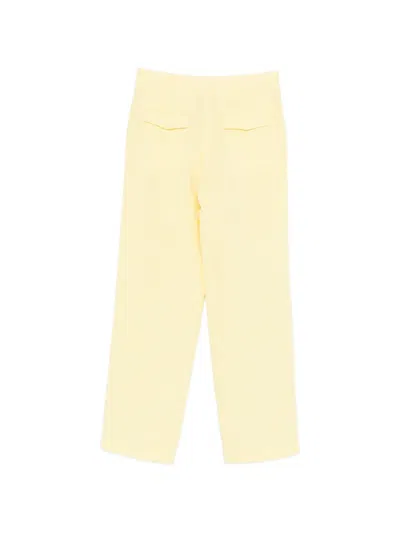 Manuel Ritz Flat-front Trousers In Brown