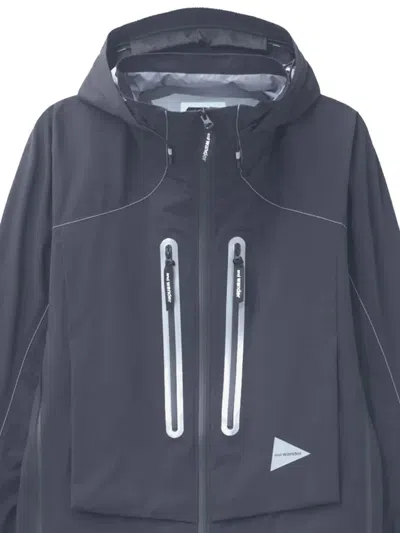 And Wander Pertex Shield Nylon Jacket In Blue
