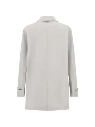 Herno Raincoat In 3 Layers Wool Storm In Multi