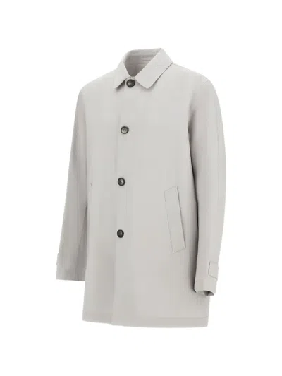 Herno Raincoat In 3 Layers Wool Storm In Multi