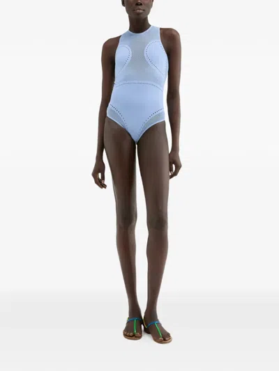 Maccapani Open Back Does-all One Piece In Blue