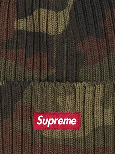 Supreme Camouflage Beanie In Pattern