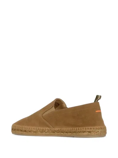 Castaã±er Beige Solid Nino Espadrilles In Brown