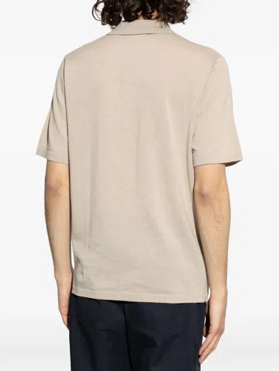 Samsoe & Samsoe Wool Polo Shirt In Neutral