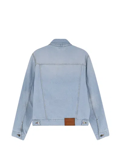 Walk In Paris Postman Blue Denim Jacket In Blue