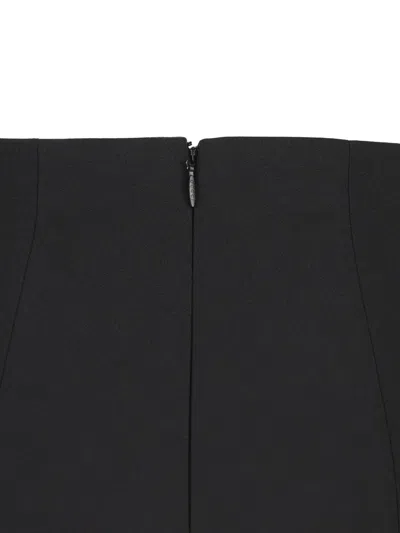 Gucci Stretch Wool Blend High Waist Trousers In Black