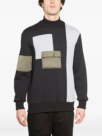 拼贴设计立领卫衣