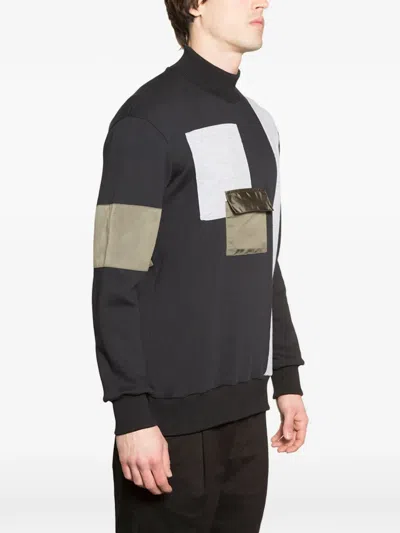 拼贴设计立领卫衣