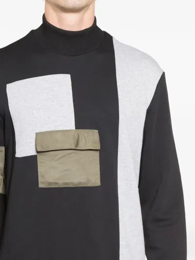 拼贴设计立领卫衣