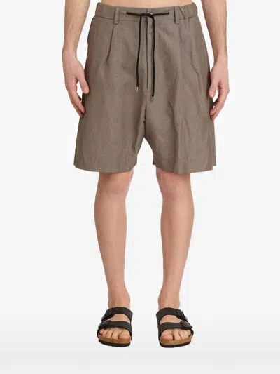 Paura Drawstring Bermuda In Brown