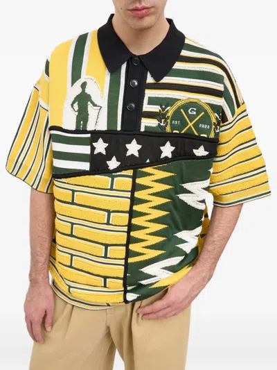 Pdf Patchwork Polo Shirt In Multi