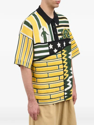 Pdf Patchwork Polo Shirt In Multi