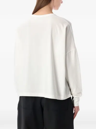 Studio Nicholson Loop Oversized Mercerized Cotton Jersey Tee In White