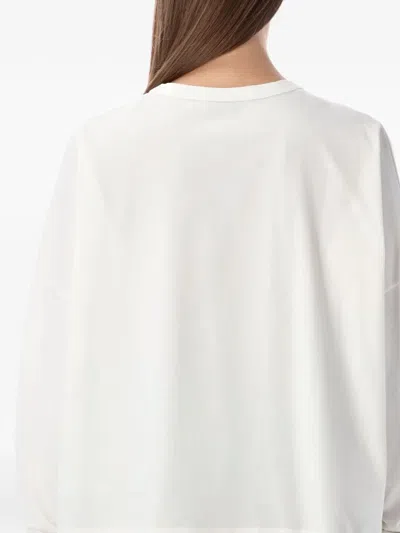 Studio Nicholson Loop Oversized Mercerized Cotton Jersey Tee In White