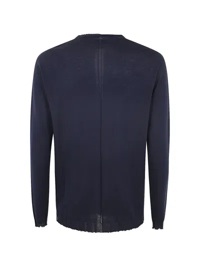 Md75 Crew-neck Pullover In Blue