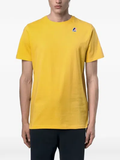 K-way Leonide T-shirt In Yellow