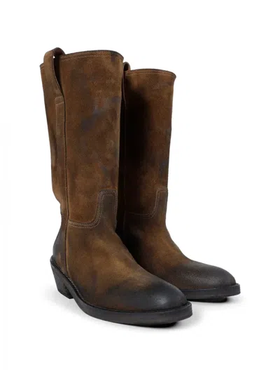 Ann Demeulemeester Laxit Pull On Boots In Brown
