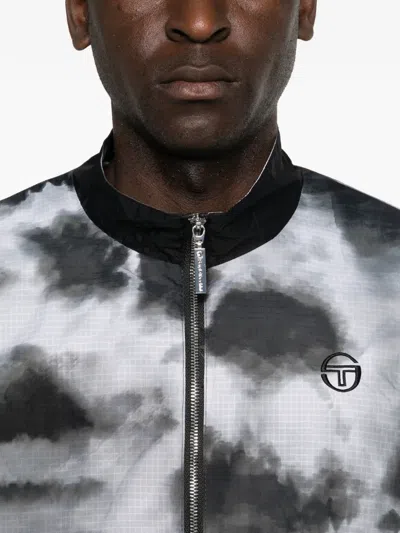 Sergio Tacchini Patterned Tracksuit In Black