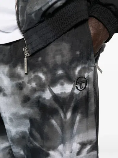 Sergio Tacchini Patterned Tracksuit In Black