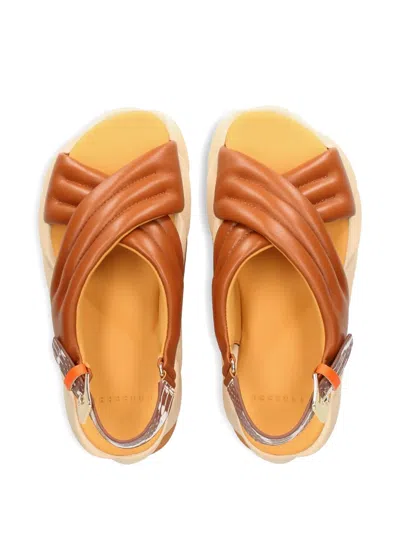 4ccccees Mellow Mana Platform Slingback Sandal In Brown