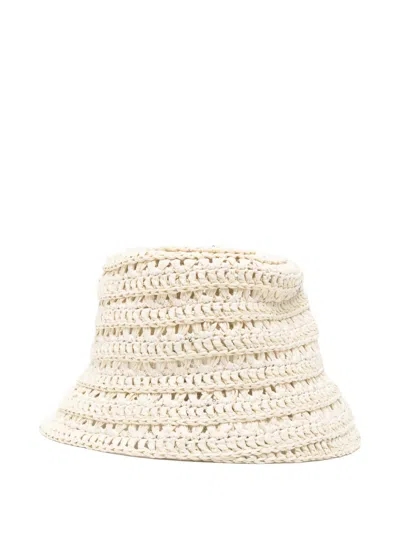Eleventy Crocheted Hat In Neutral