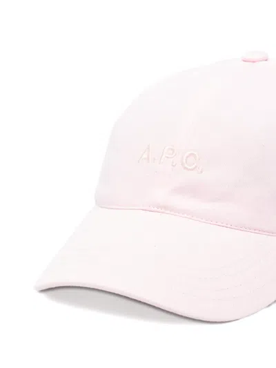 A.p.c. Embossed Baseball Cap In White