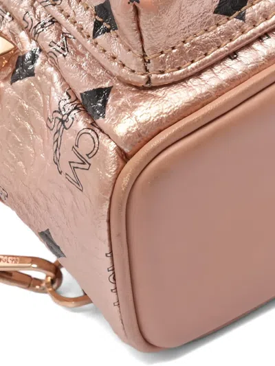 Pre-owned Mcm 2000s Logo-print Backpack In Pink