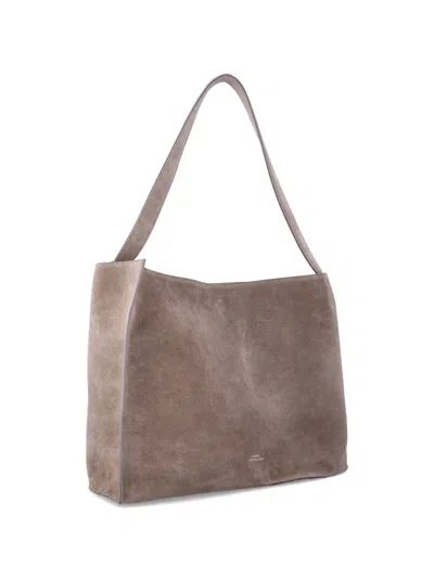 Studio Nicholson Reflection Suede Tote Shoulder Bag In Pink
