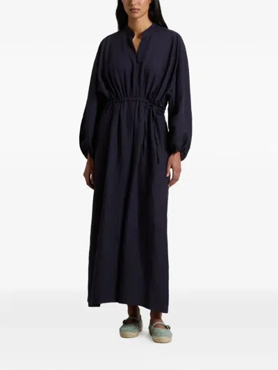 Woolrich Drawstring Dress In Blue