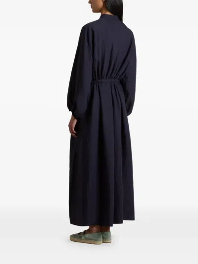 Woolrich Drawstring Dress In Blue