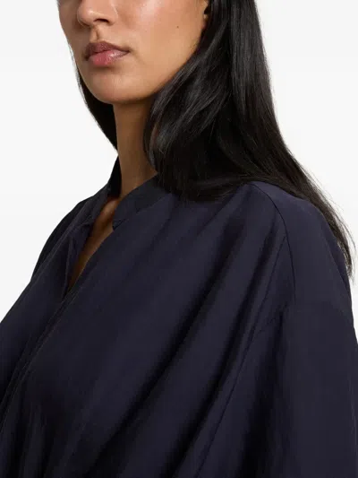 Woolrich Drawstring Dress In Blue