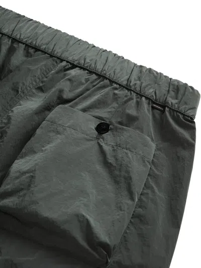 Woolrich Elasticated Belted Bermuda Shorts In Green