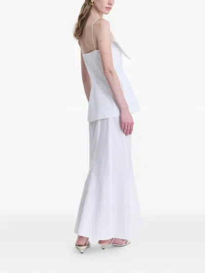 Fforme Eilwen Cotton Poplin Top In Gray
