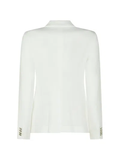 Tagliatore Button Double-breasted Blazer In White