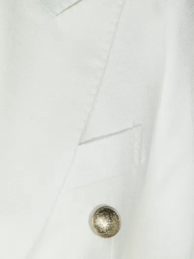 Tagliatore Button Double-breasted Blazer In White